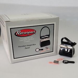 Retrospect Porcelain Hinged Box Purse